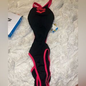 ARENA PINK AND BLACK PRACTICE AND RACING SUIT